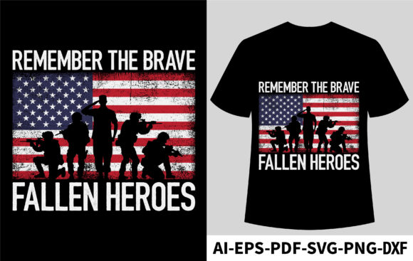 A Graphic Design Asset for Honoring Heroes in T-Shirt Designs
