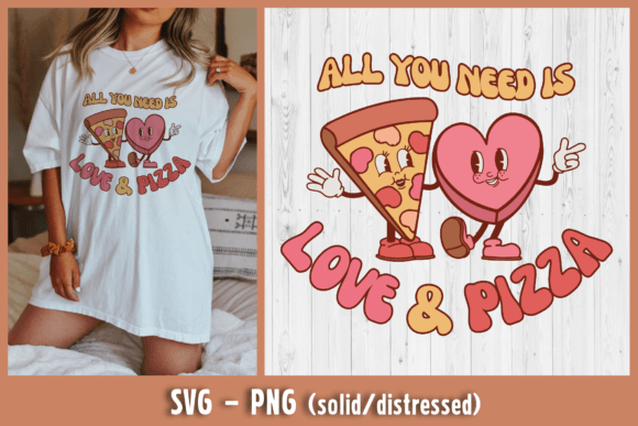 All You Need is Love Pizza Graphics & T-Shirt Designs