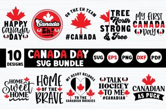 Canada Day SVG Bundle: A Versatile Graphics Pack for T-Shirt Designs