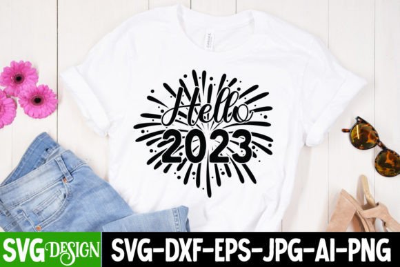 Hello 2023 SVG: Graphics for T-Shirt Designs & Local Branding