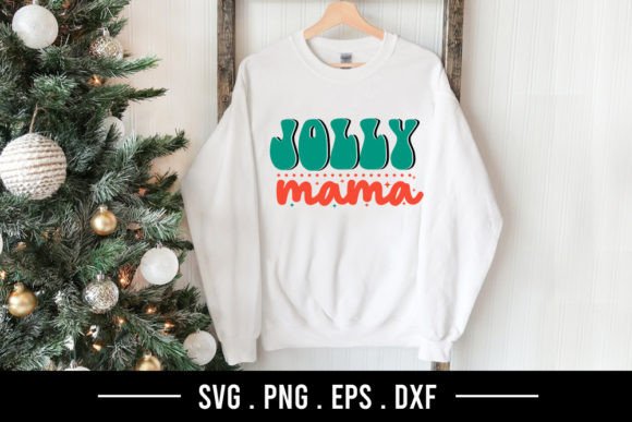 Jolly Mama - Retro Christmas SVG Graphics