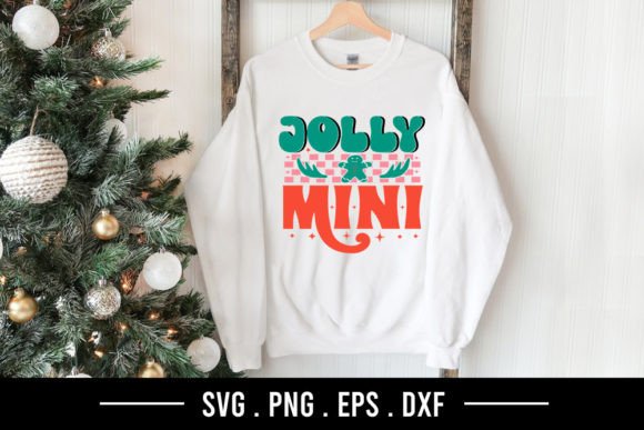 Jolly Mini - Retro Christmas SVG Graphics for T-Shirt Designs