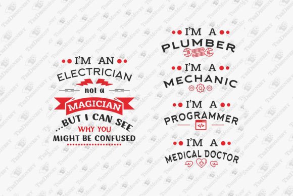 Magician Plumber Mechanic Programmer T-Shirt Graphics