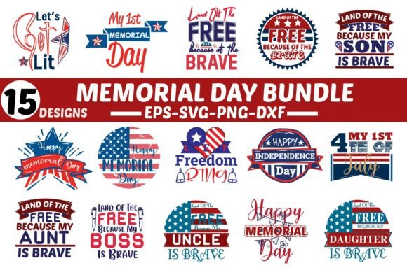 Memorial Day SVG Bundle: Perfect for T-Shirt Designs and Graphics